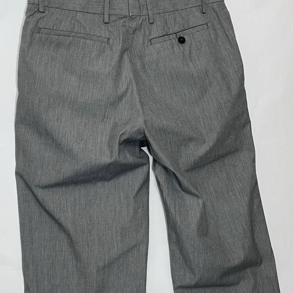 Banana Republic Flat Front Dress Pants Men Size‎ 32x32 Slacks Mid Gray Design